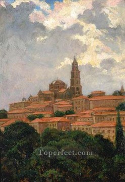 ジェームズ・キャロル・ベックウィズ Painting - ル・ピュイの大聖堂 ジェームズ・キャロル・ベックウィズ